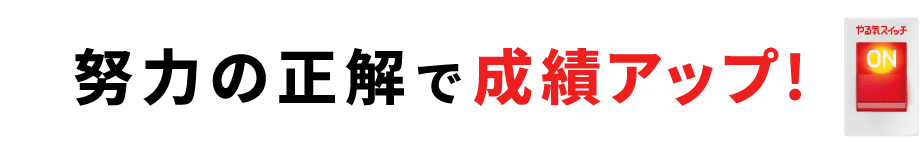 努力の正解で成績アップ！