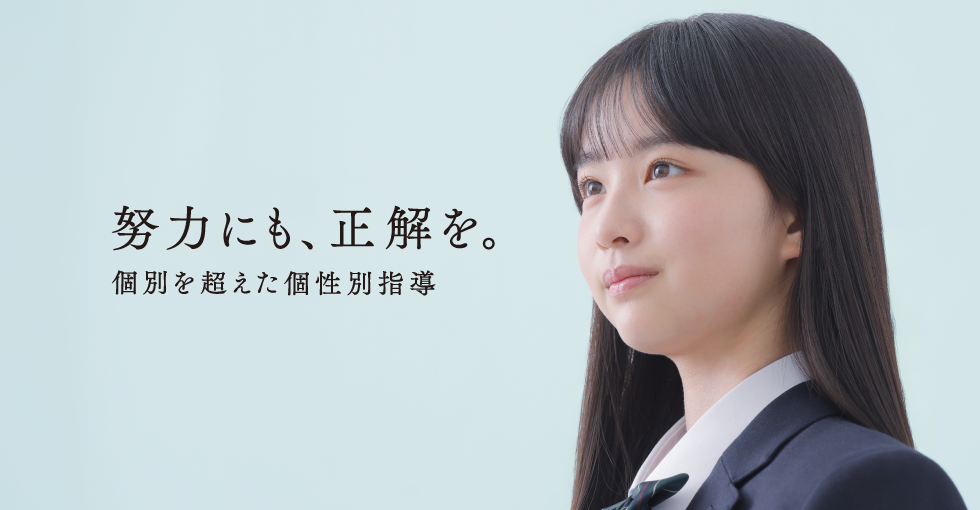努力にも、正解を。個別を超えた個性別指導