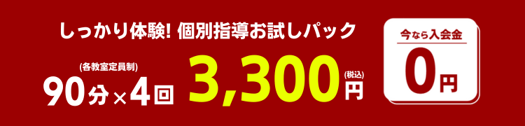 キミだけの冬期講習 お試しチャンス！
