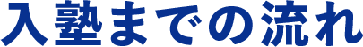 入塾までの流れ