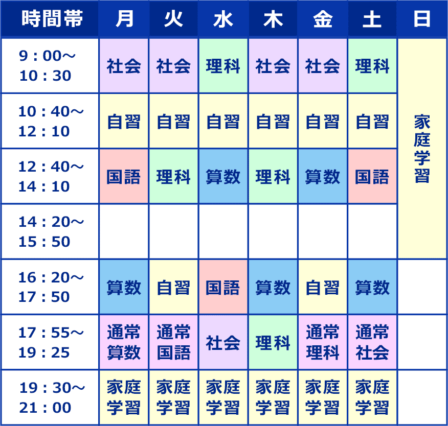 スケジュールのカレンダー