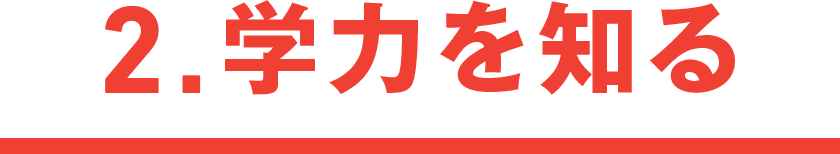 2.学力を知る