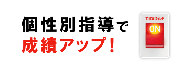 個性別指導で成績アップ!