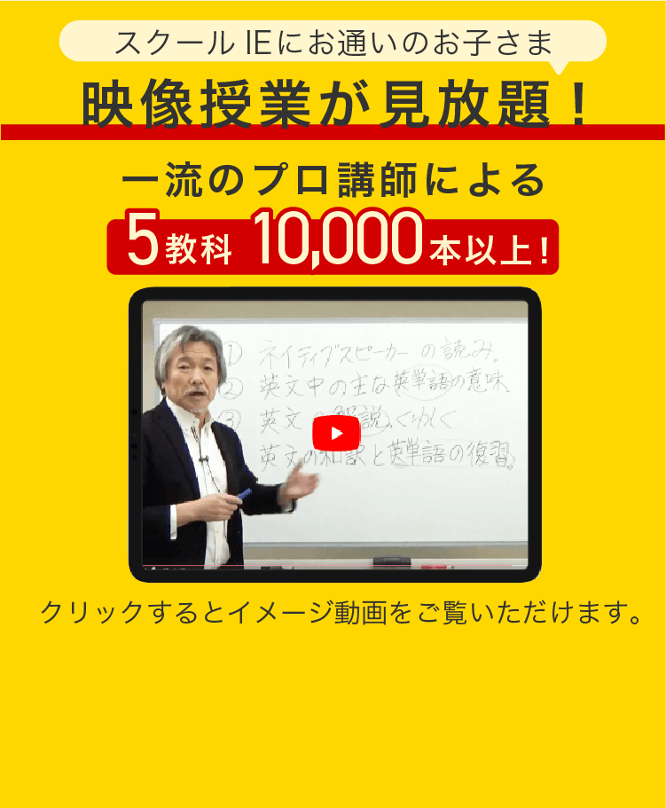 映像授業が見放題！