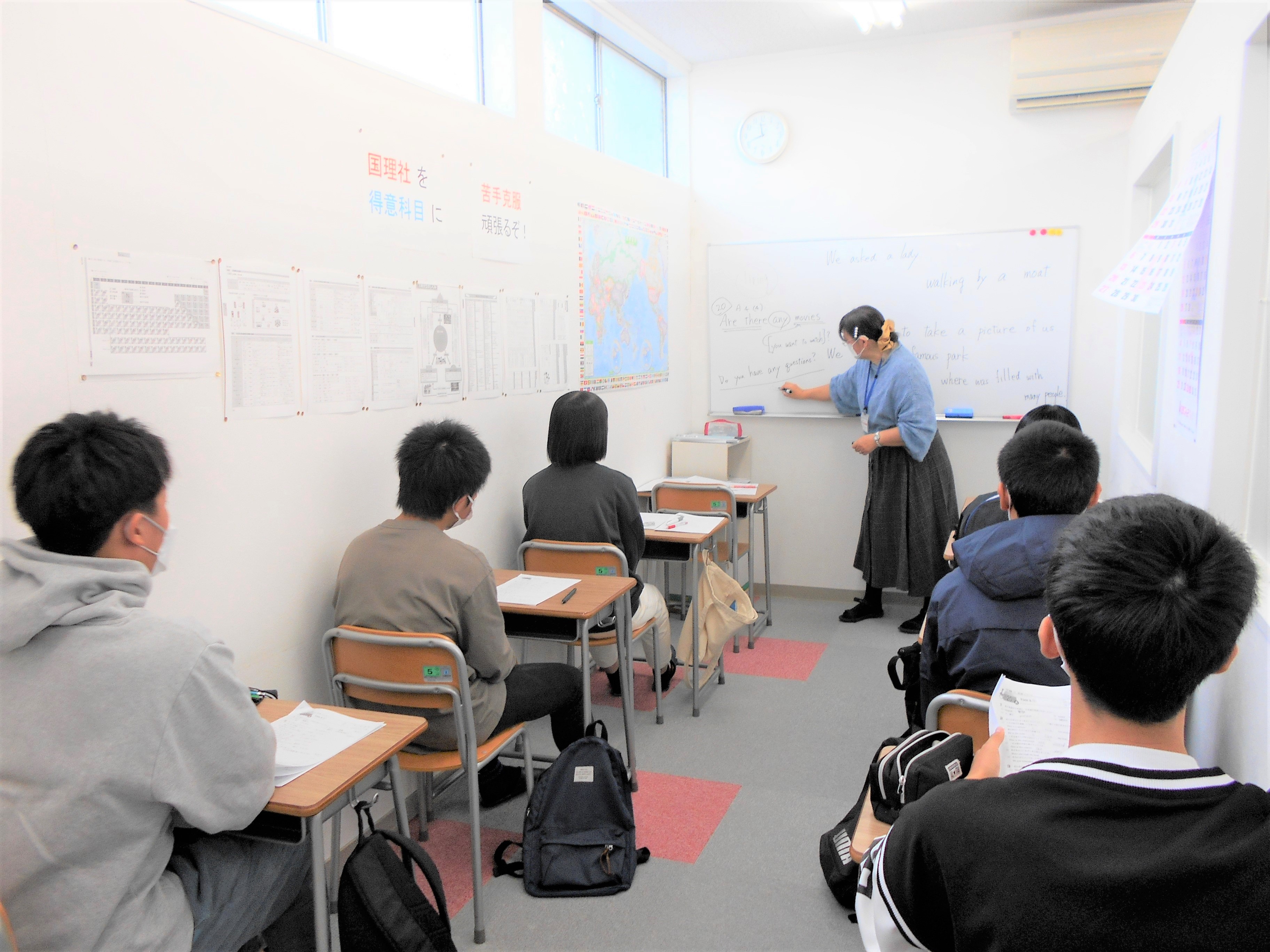 チャレンジ授業の様子。