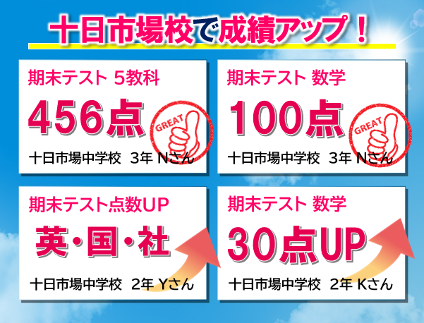 次のテストも頑張ろう！