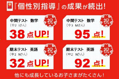 一人一人の目標に沿った内容を進めて成果が出ました。