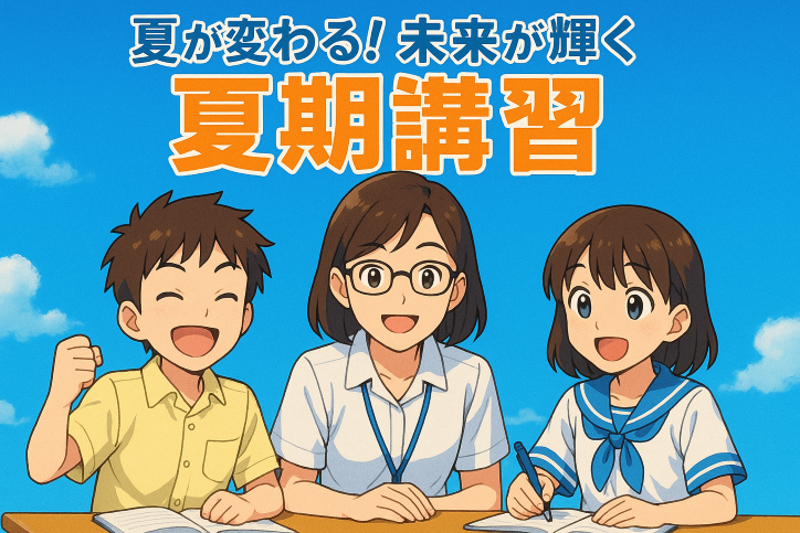 個別を超えた「個性別」指導で
この夏、キミ史上最高の成績へ！！